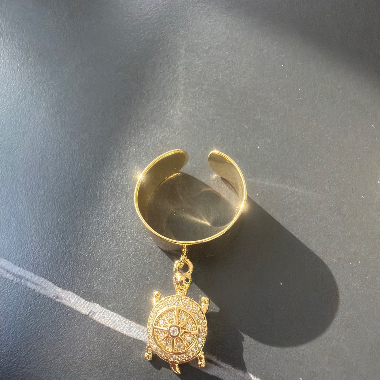 Anillo medio cepillado holder accesorio anillo perla moda simple versátil mujer anillo holder accesorio primer accesorio