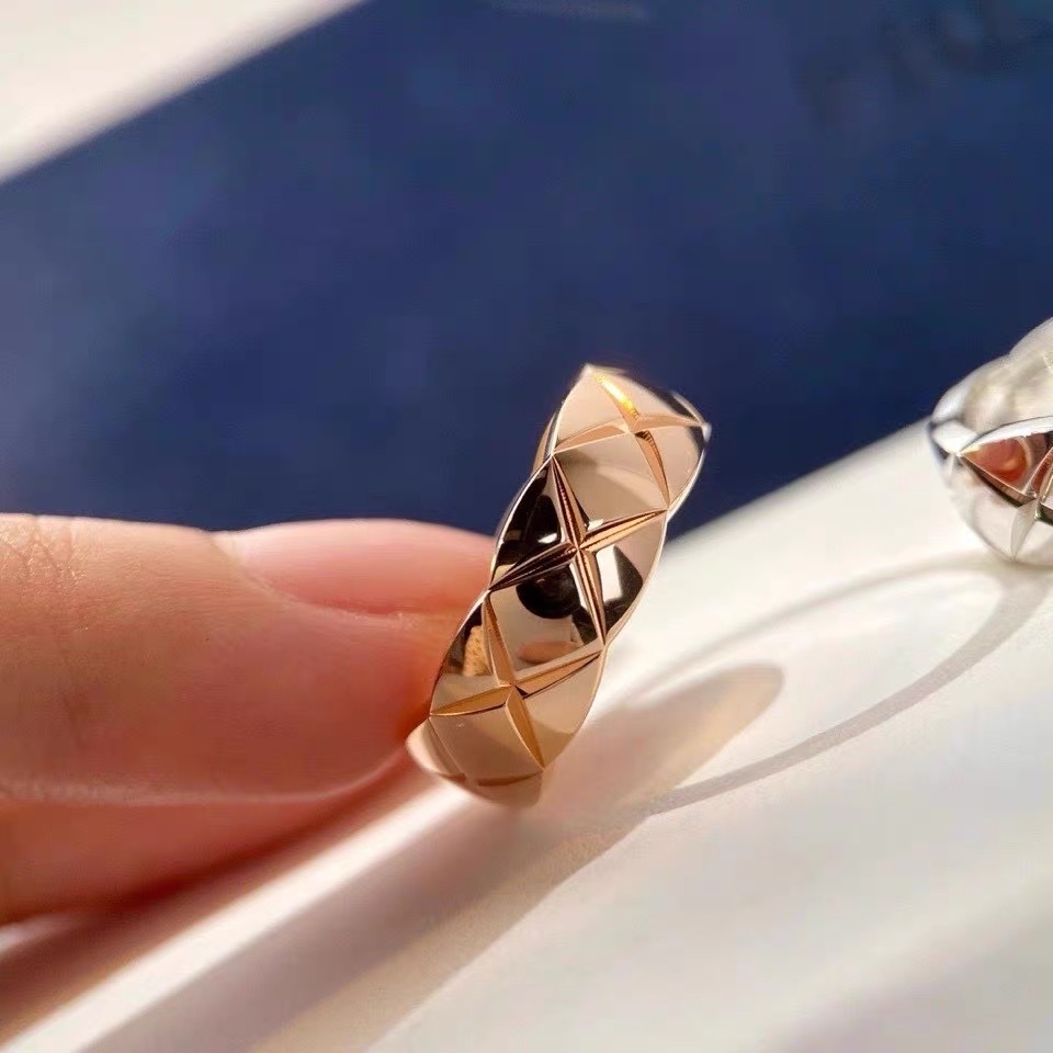 金色女款珍珠戒指空托莫桑石手饰戒指托饰品配件简约时尚戒指戒指女款手饰金色产品图