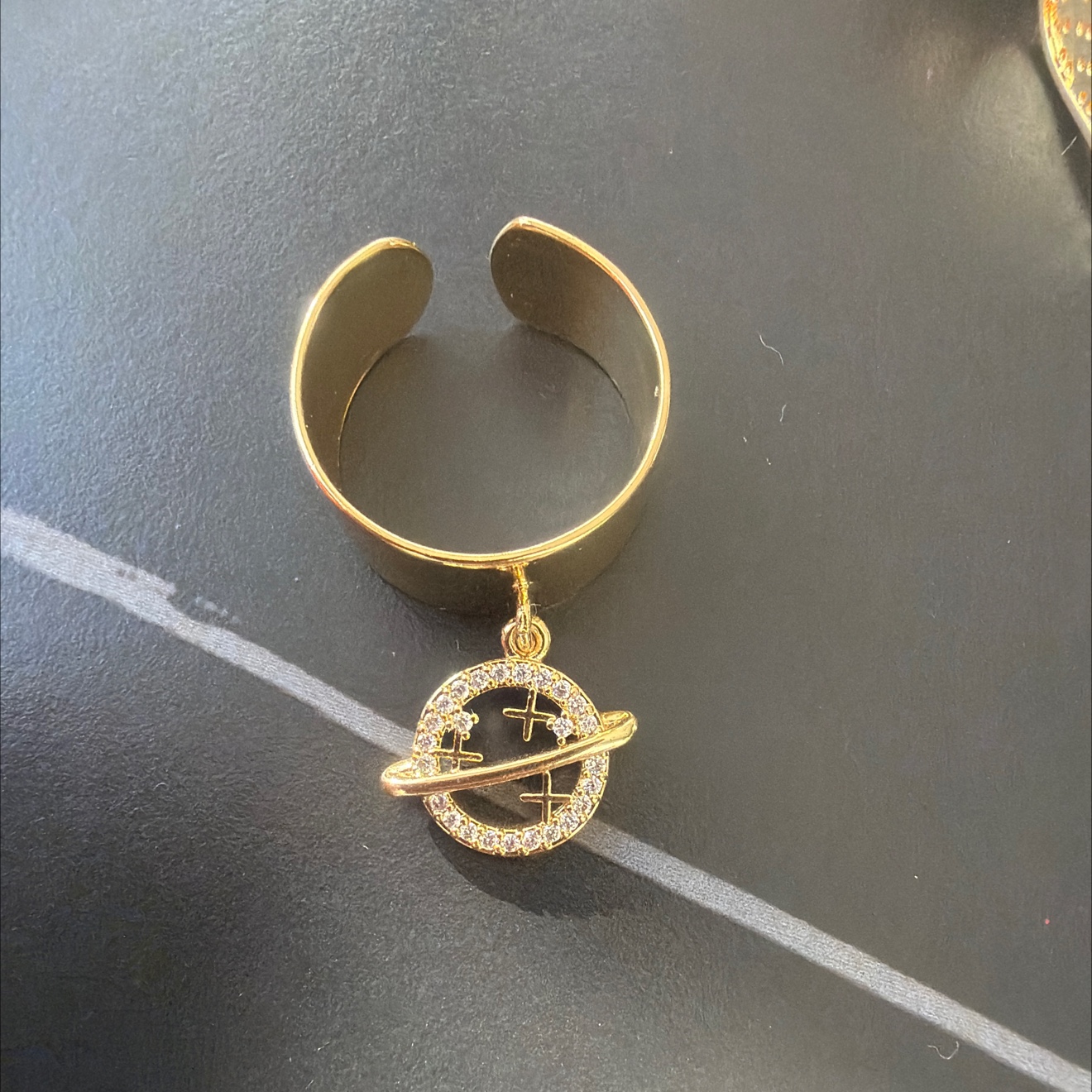 Anillo cepillado zhongoo empty tote ornaments anillos de perlas moda personalidad simple 100 accesorios accesorios accesorios