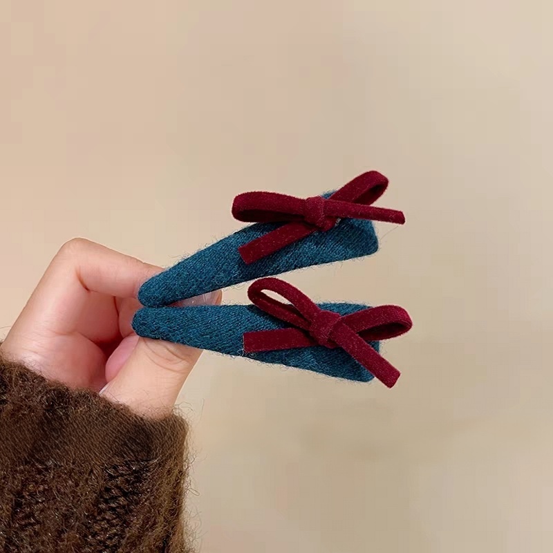 2025新款发夹丝绒蝴蝶结三角夹发夹发夹发夹发夹发夹