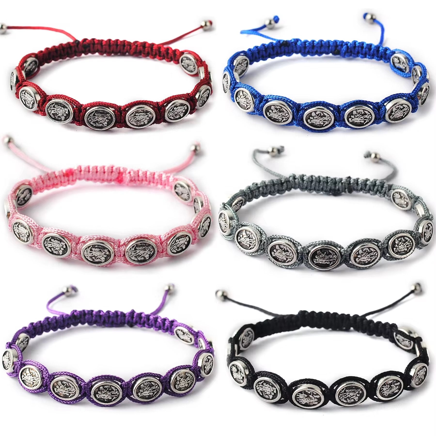 Factory direct sales of Jesus Brazilian religious jewelry bracelets in multiple colors
