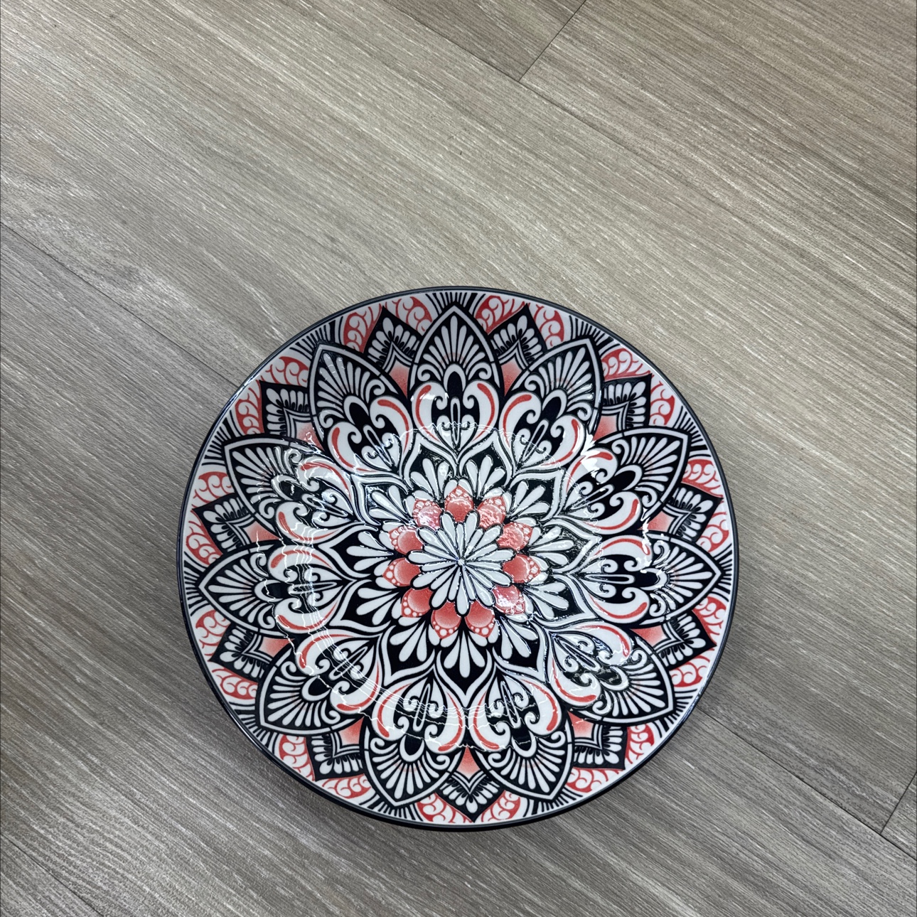 日式印花陶瓷盘