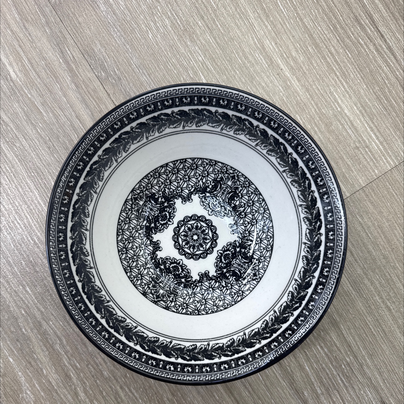 黑白印花碗