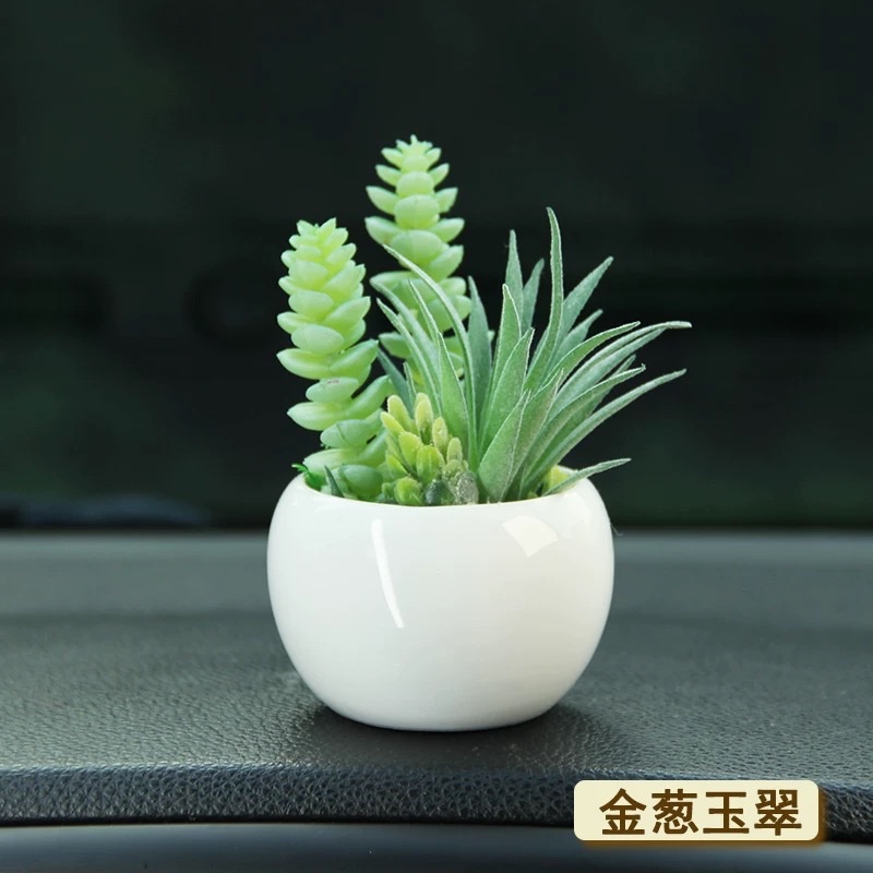 2025车内车载摆件车内饰汽车中控装饰仿真植物多肉盆栽桌面详情图2