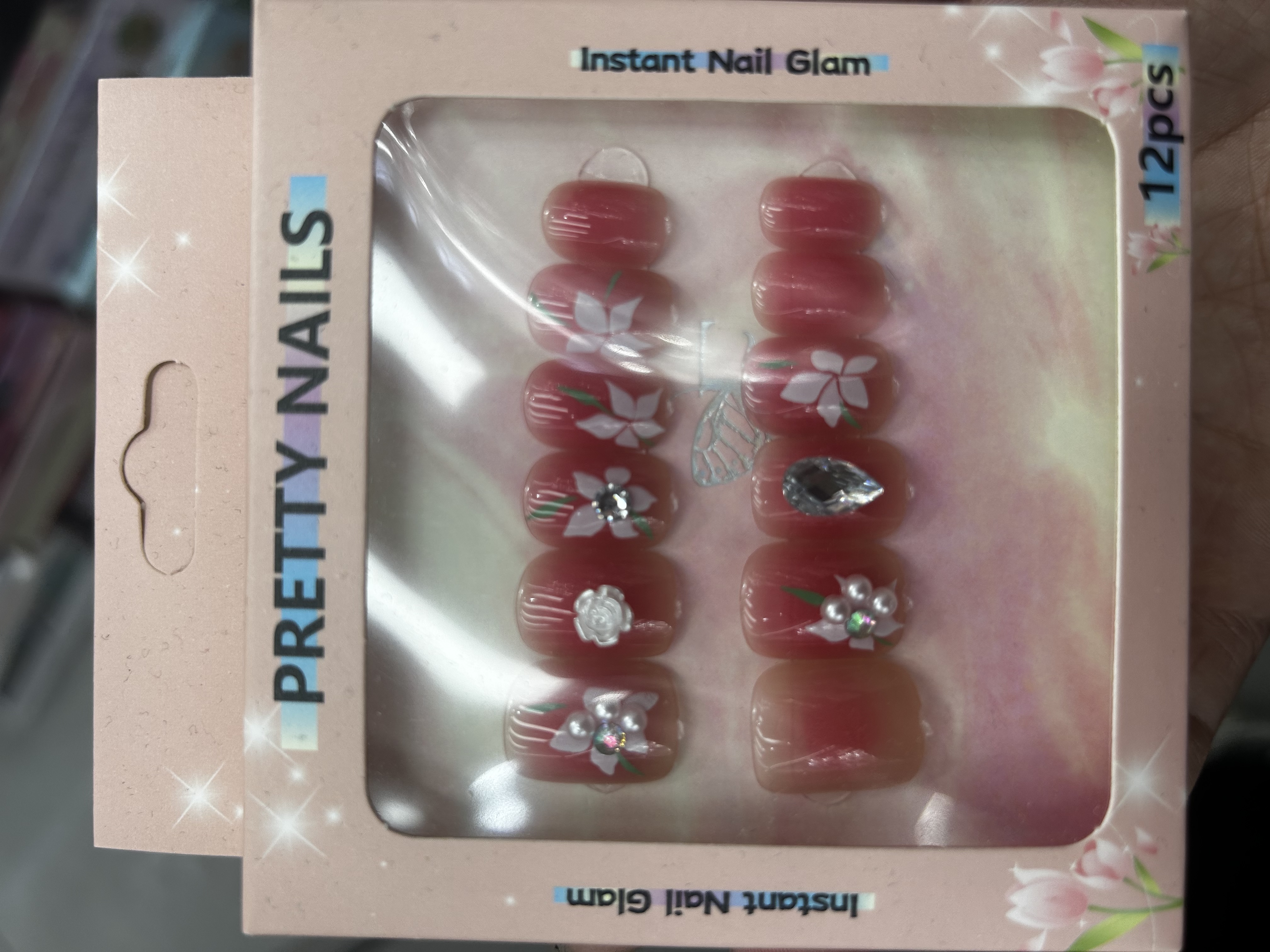 美甲钻饰品穿戴甲纯手工美甲用品美甲钻装饰美甲配件多色闪亮装饰材料