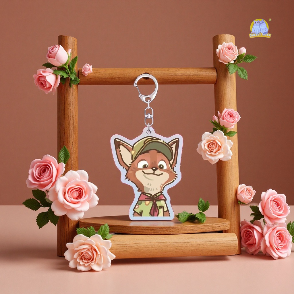 Zootopia keychain Instagram couple backpack pendant Judy Nick cute CP dopamine for boyfriend details Picture
