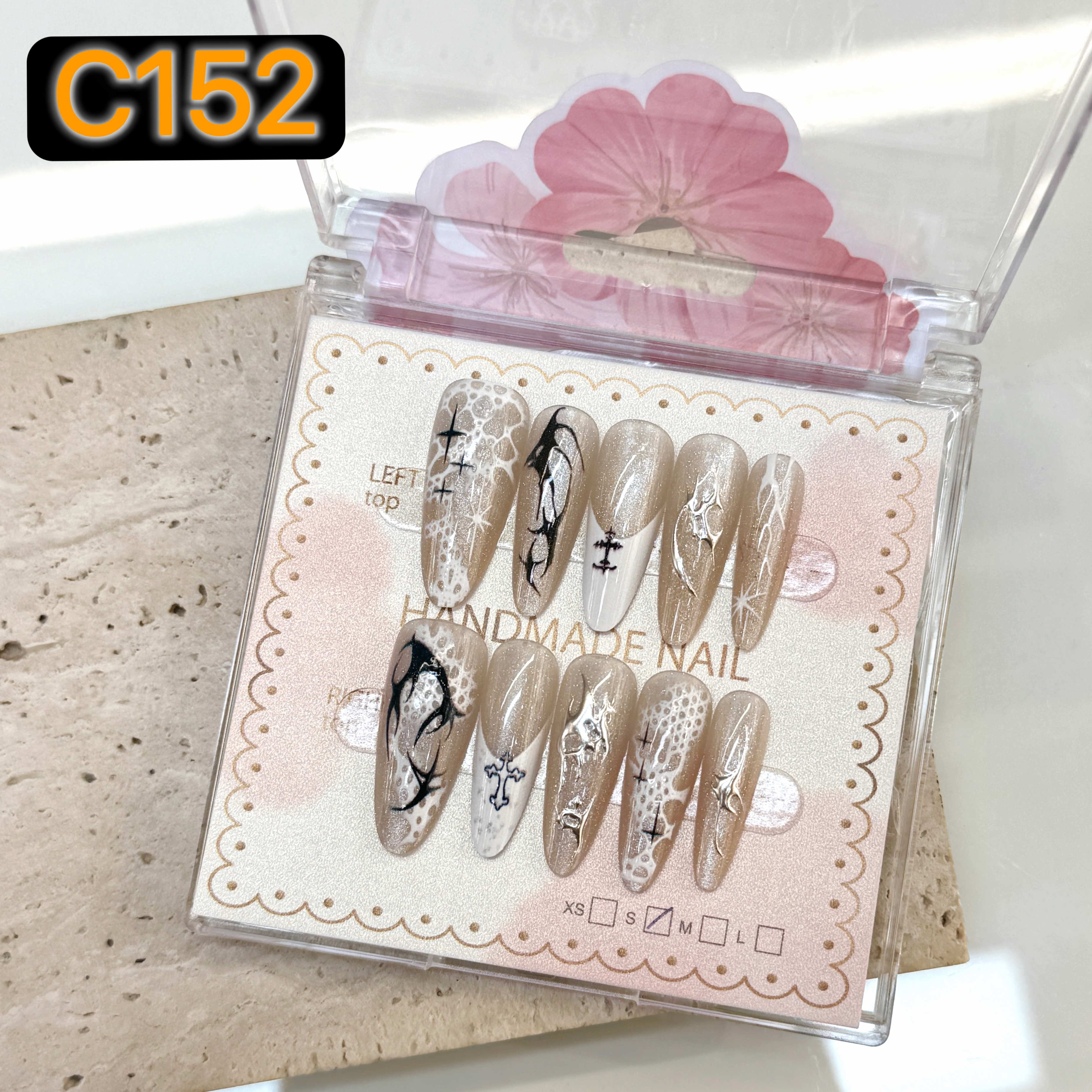 穿戴式美甲甲片批发纯手工可拆卸时尚指甲贴片美甲装饰用品穿戴甲纯手工穿戴甲穿戴甲批发