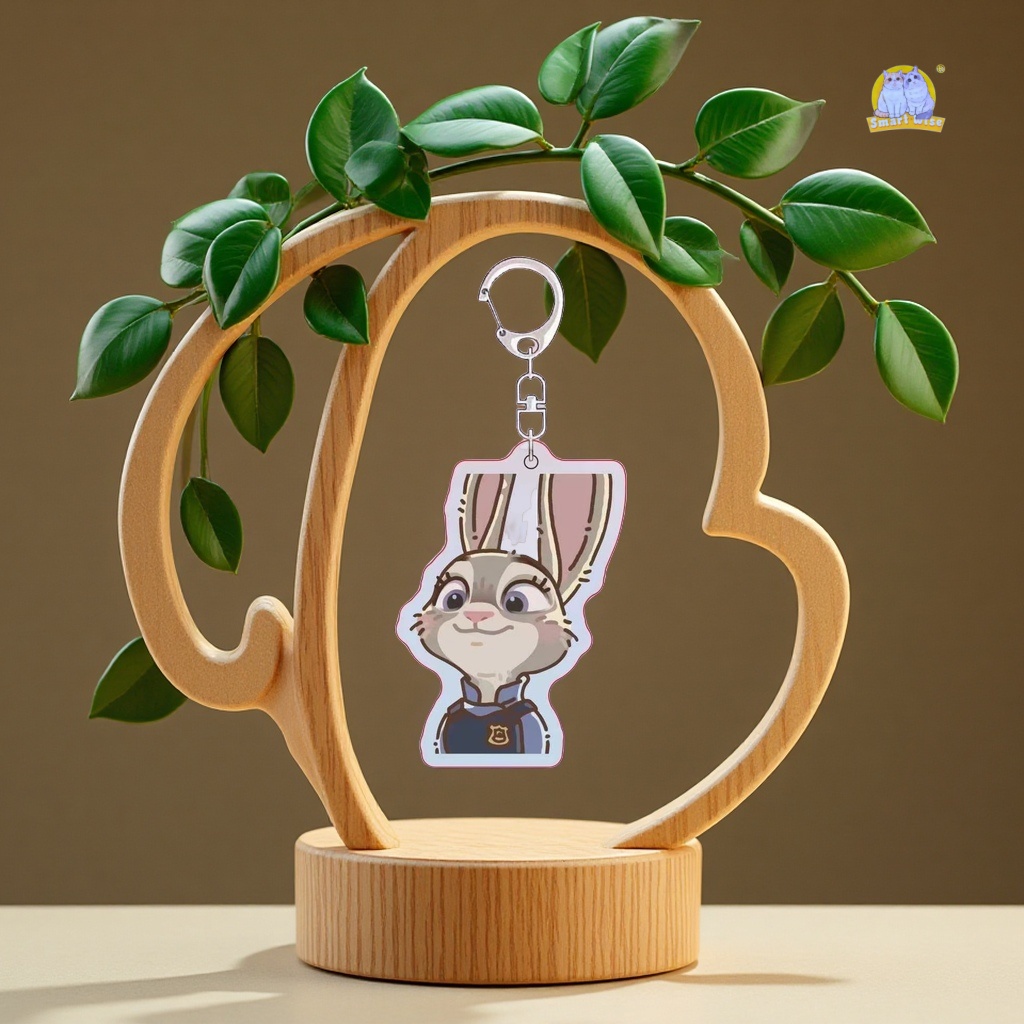 Zootopia keychain Instagram couple backpack pendant Judy Nick cute CP dopamine for boyfriend Specification image