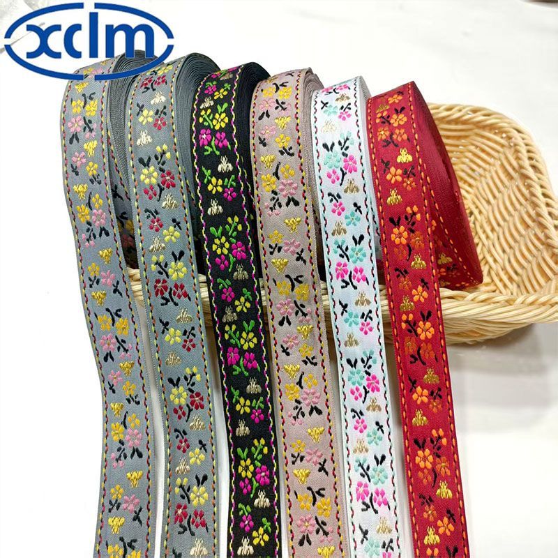 3cm民族新款提花刺绣织带团扇包边民族花边辅料装饰服装手工 Application Scenario