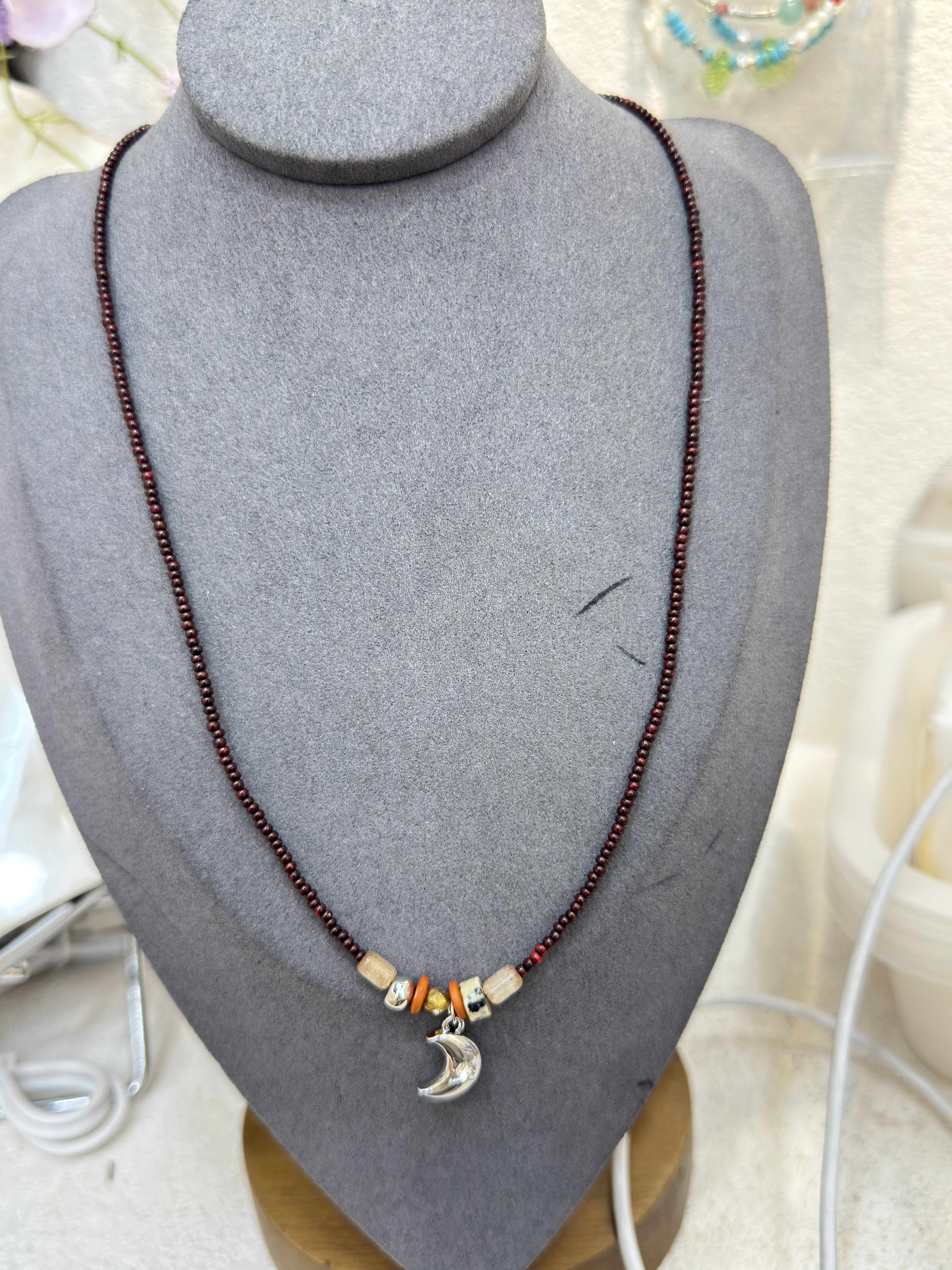 项链不锈钢项链不锈钢项链珍珠进口捷克珠