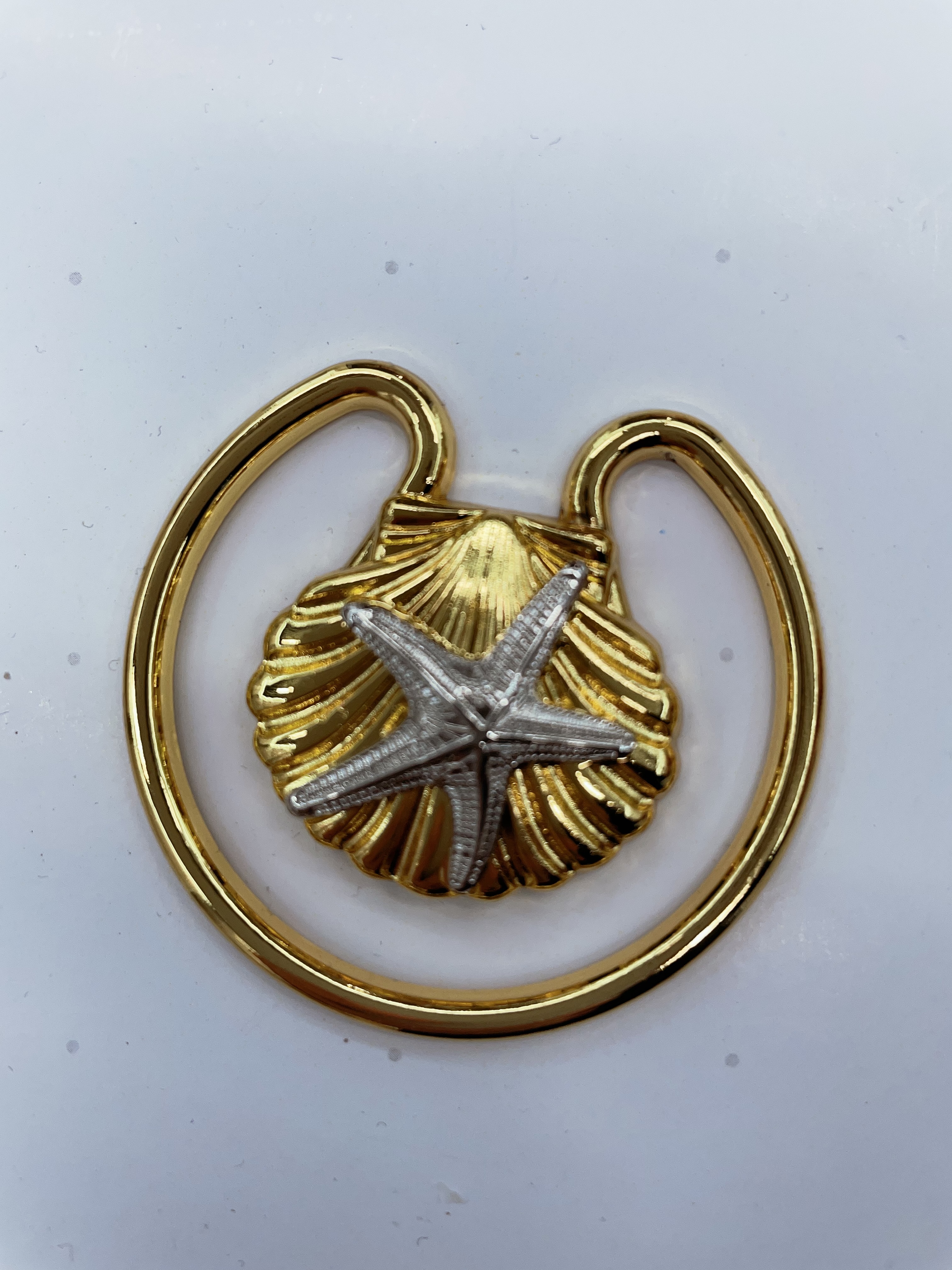 新款贝壳合金金属胸前连接扣时尚内衣泳衣装饰扣子异形不规则合金配件