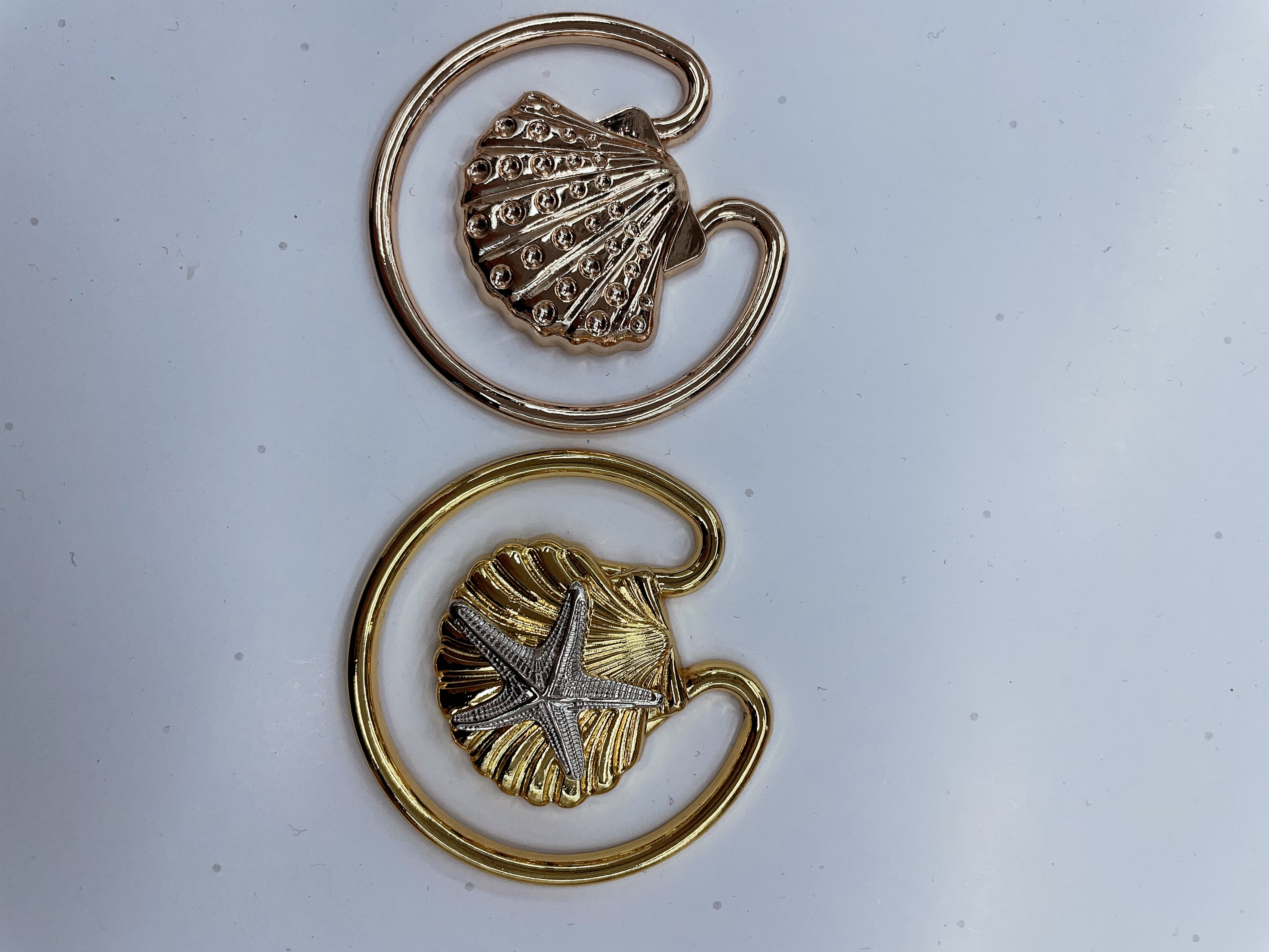 新款贝壳合金金属胸前连接扣时尚内衣泳衣装饰扣子异形不规则合金配件详情图7