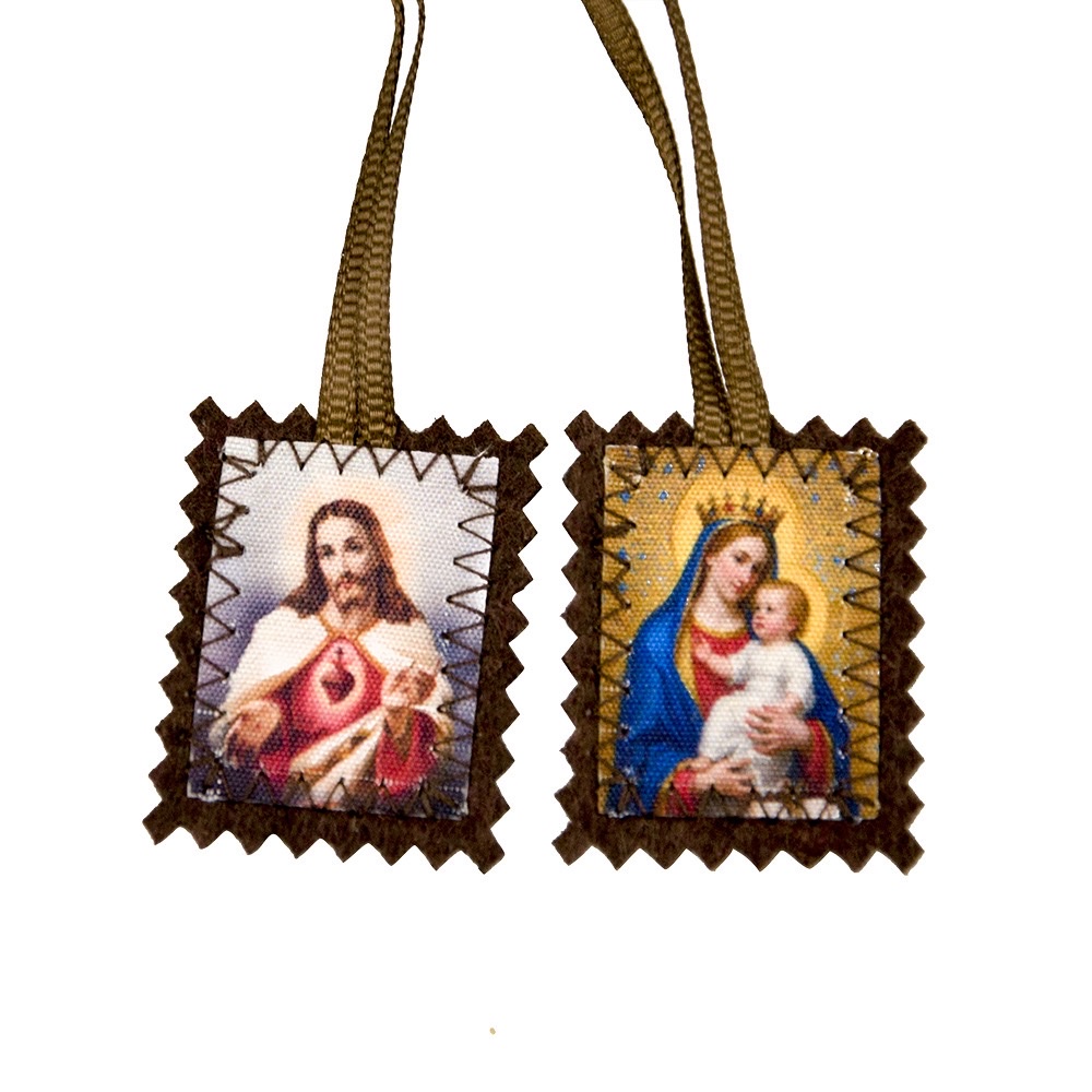 Catholic Scapulars Holy Garment pendants, fabric commemorative epaulets, decorative items, cross-border accessories wholesale details Picture
