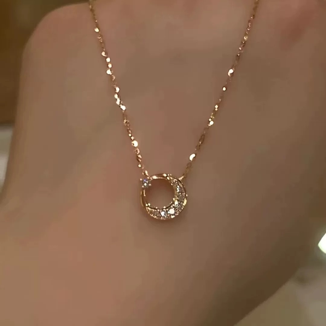 星月项链锁骨链女outlets首饰项链项链项链