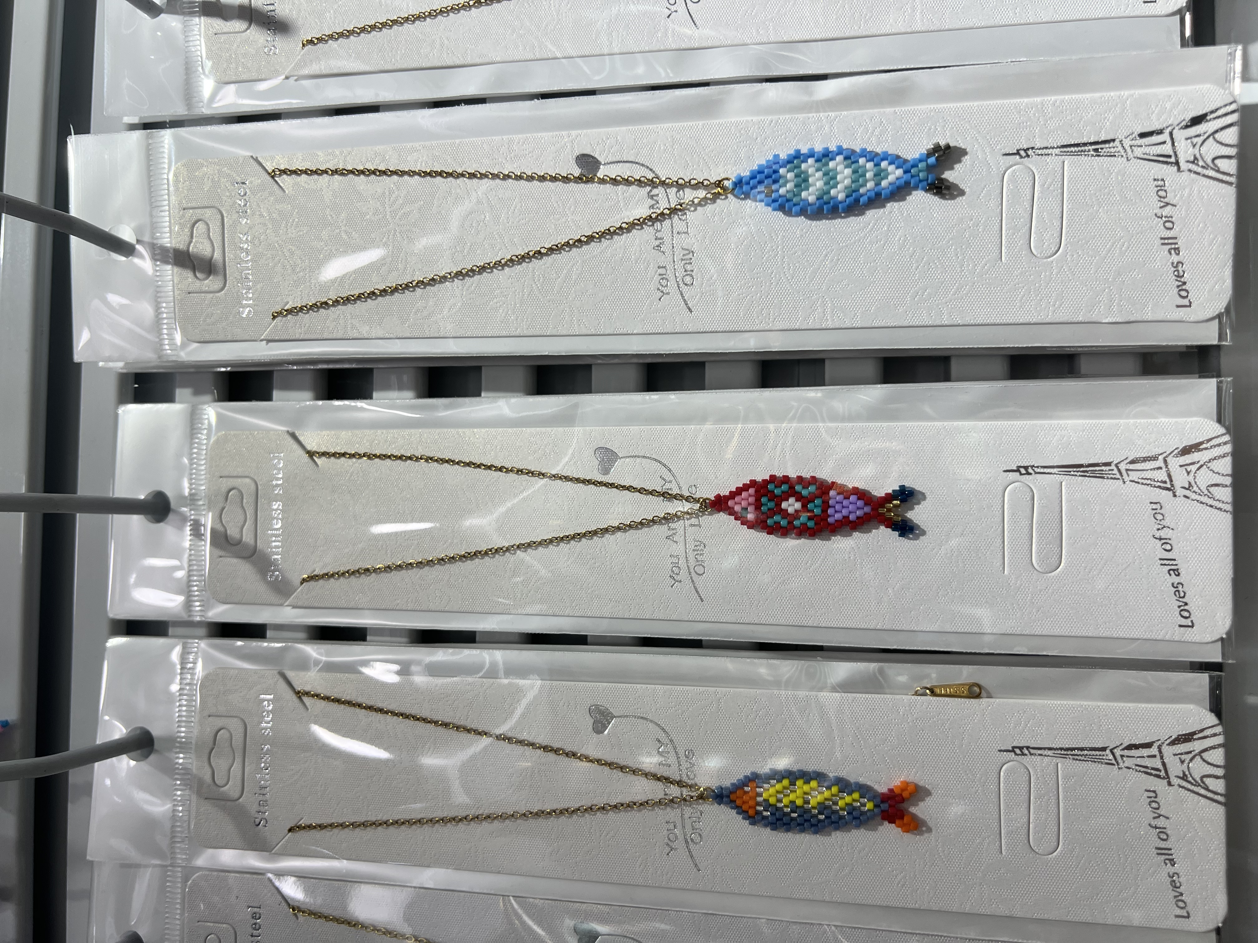 海洋系列纯手工编织miyuki米珠不锈钢链条项链