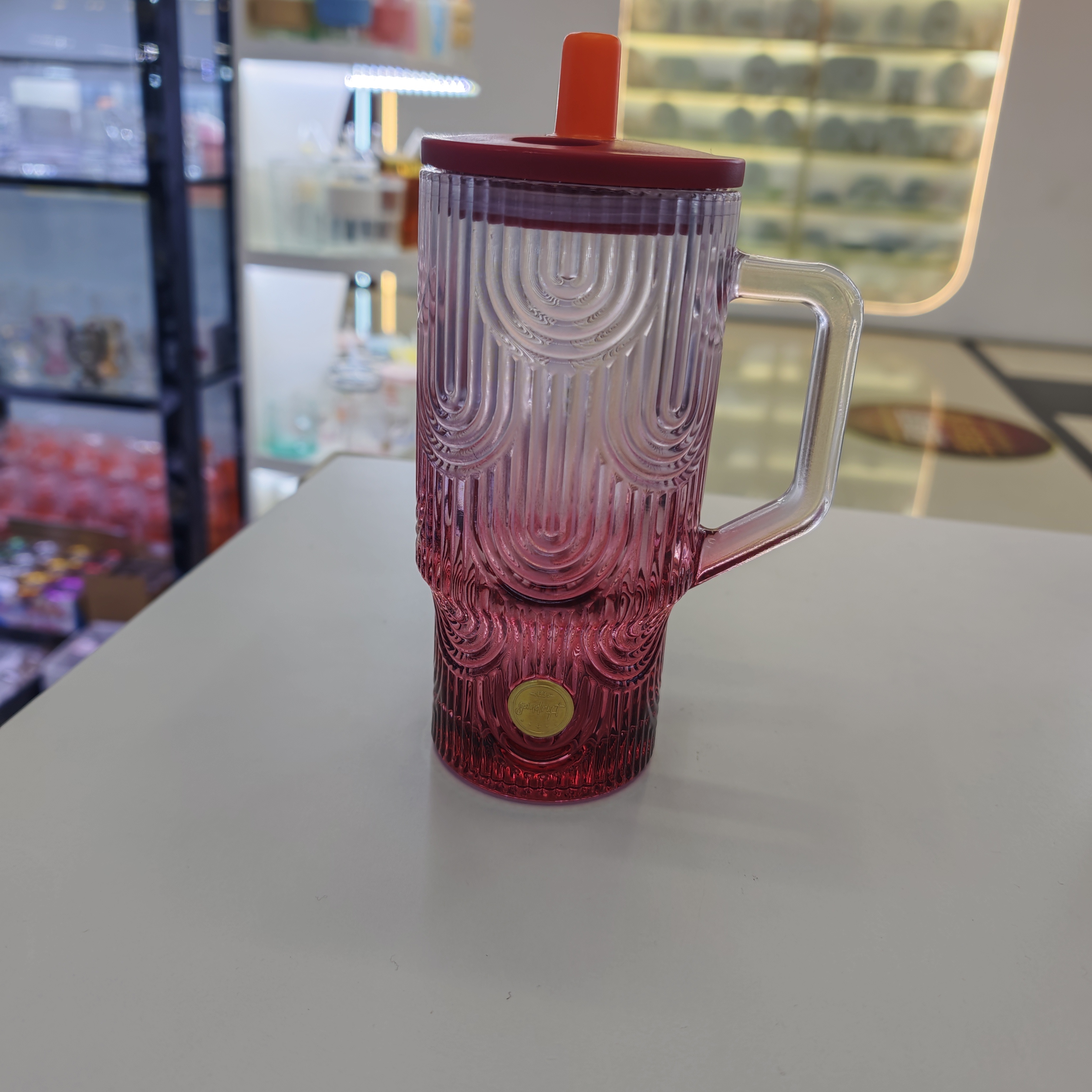 玻璃杯/竹节杯/杯子/玻璃杯杯子/茶具杯子细节图