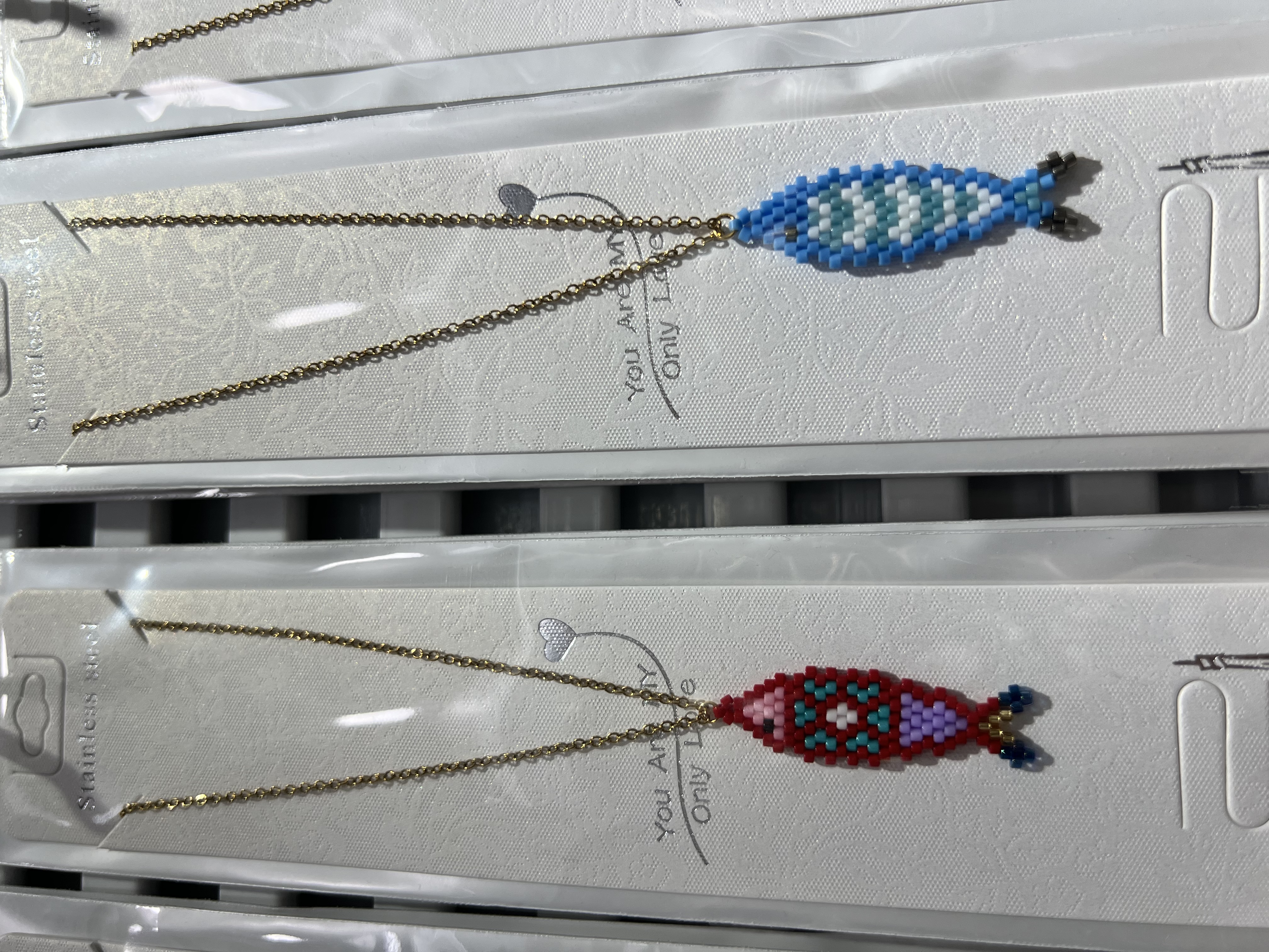 海洋系列纯手工编织miyuki米珠不锈钢链条项链详情图2