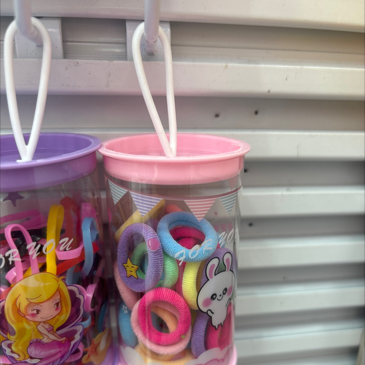 宝宝可爱桶装发圈发饰彩色毛巾圈皮筋混合一次性儿童皮筋强拉不断特厚发圈女孩细节图