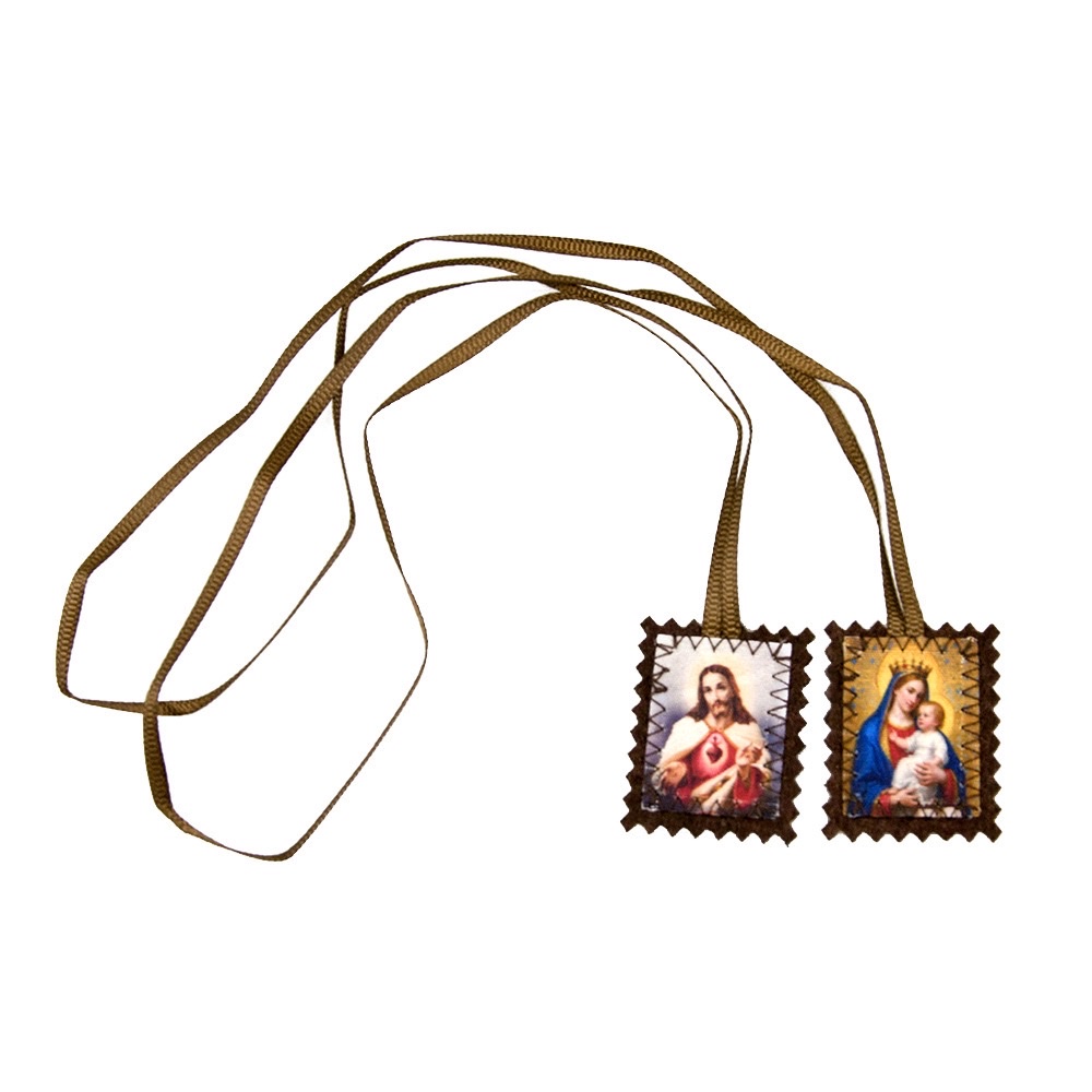 Catholic Scapulars Holy Garment pendants, fabric commemorative epaulets, decorative items, cross-border accessories wholesale Specification image