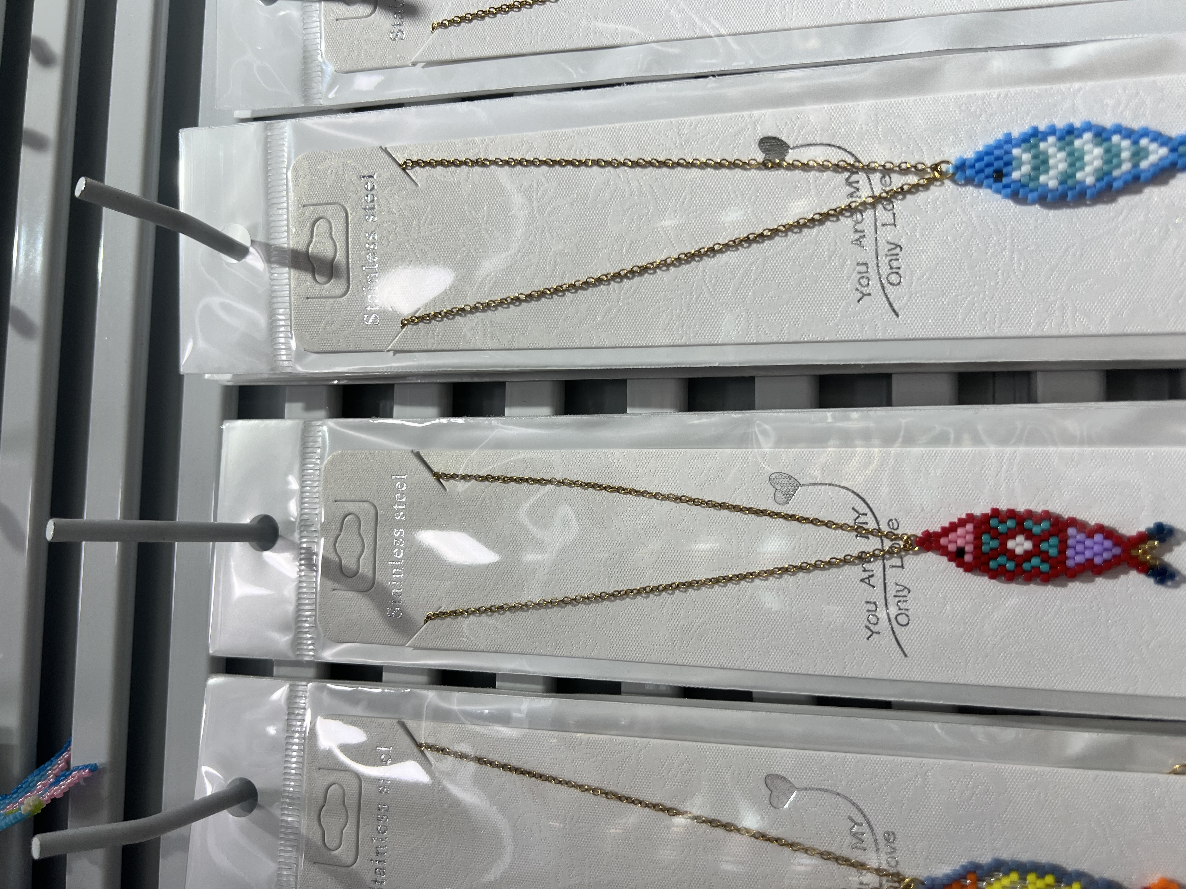 海洋系列纯手工编织miyuki米珠不锈钢链条项链产品图