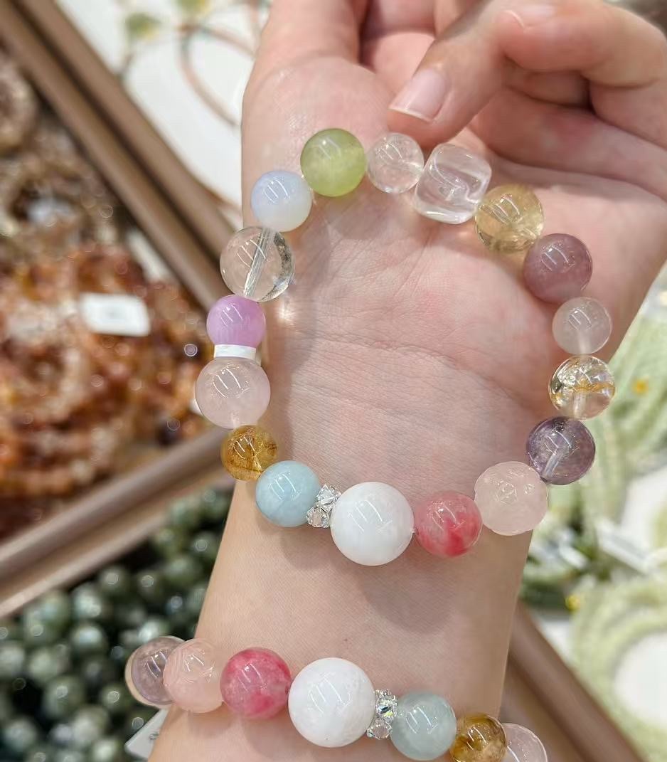 多宝水晶五彩缤纷色时尚珠宝