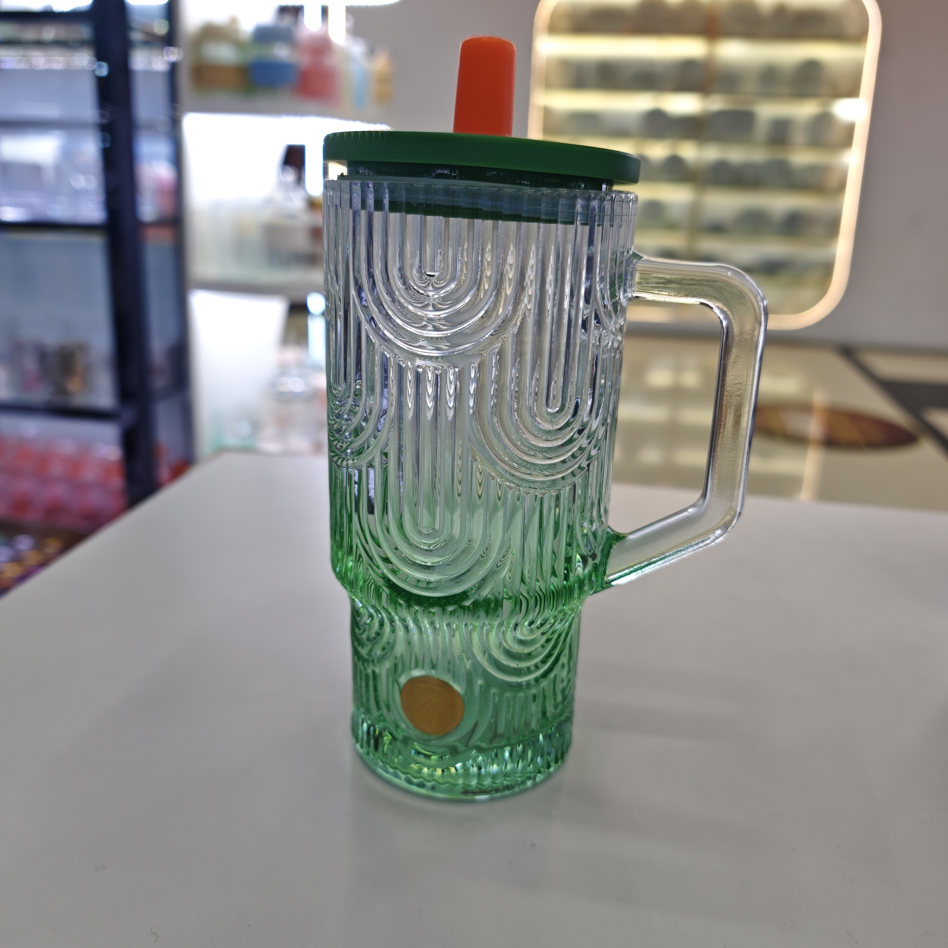 玻璃杯/竹节杯/杯子/玻璃杯杯子/茶具杯子产品图