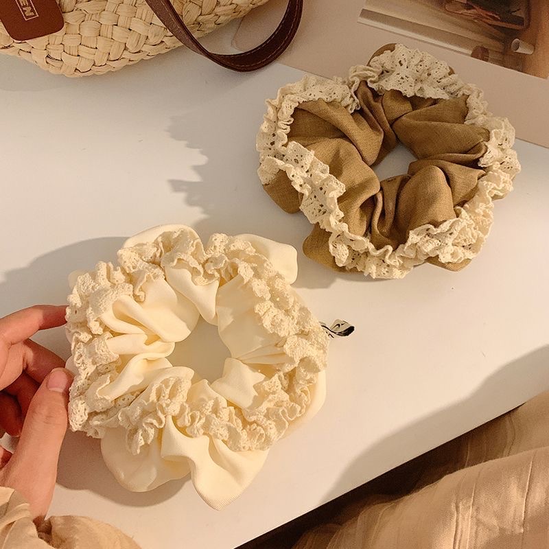 时尚发圈大肠发圈头绳皮筋女生发饰百搭简约发饰品发束发夹女士配件白底实物图