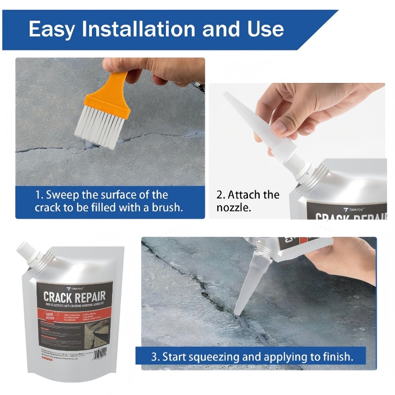 混凝土灌封胶 水泥密封胶Concrete joint sealant, cement sealant装修用覆盖膜详情图4