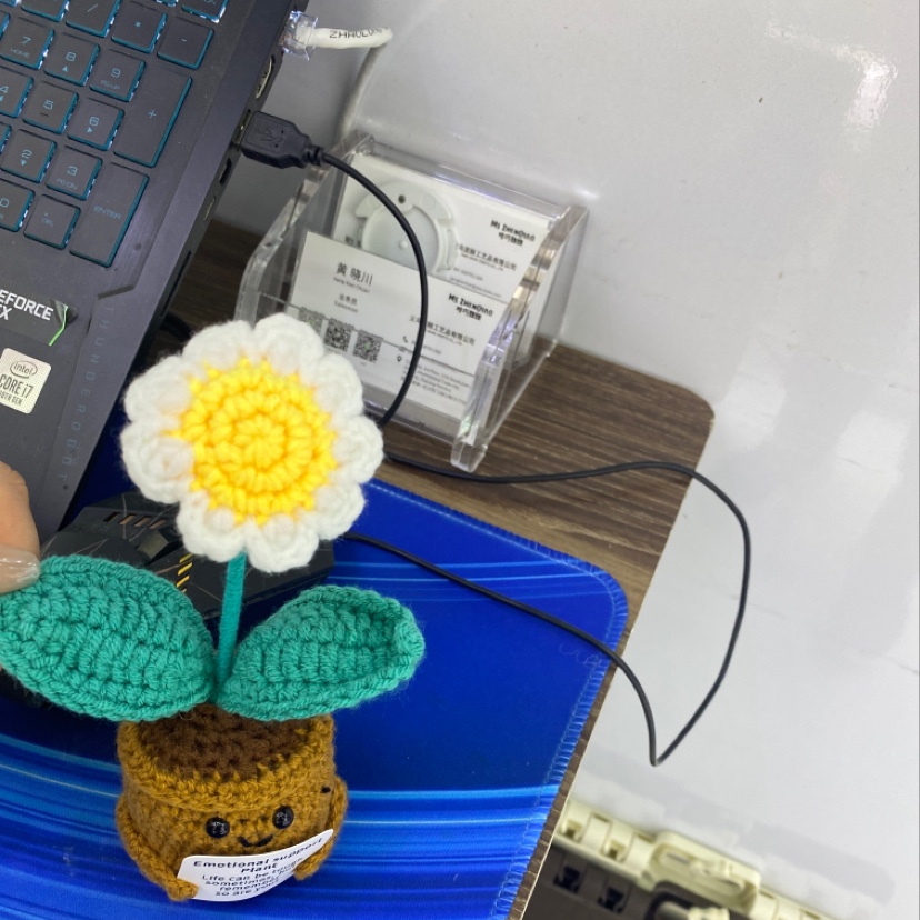 毛线花摆件01