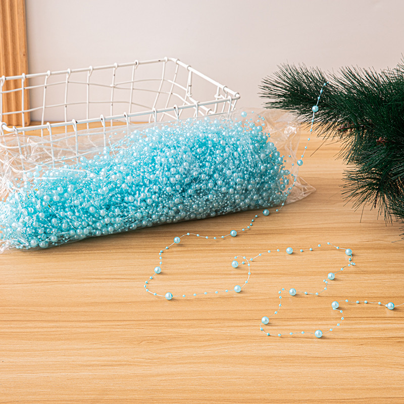 8mm+3mm烤漆电镀满天星连线珠 DIY婚庆配饰 圣诞工艺饰品珍珠配件 玩具服装饰品配件串珠