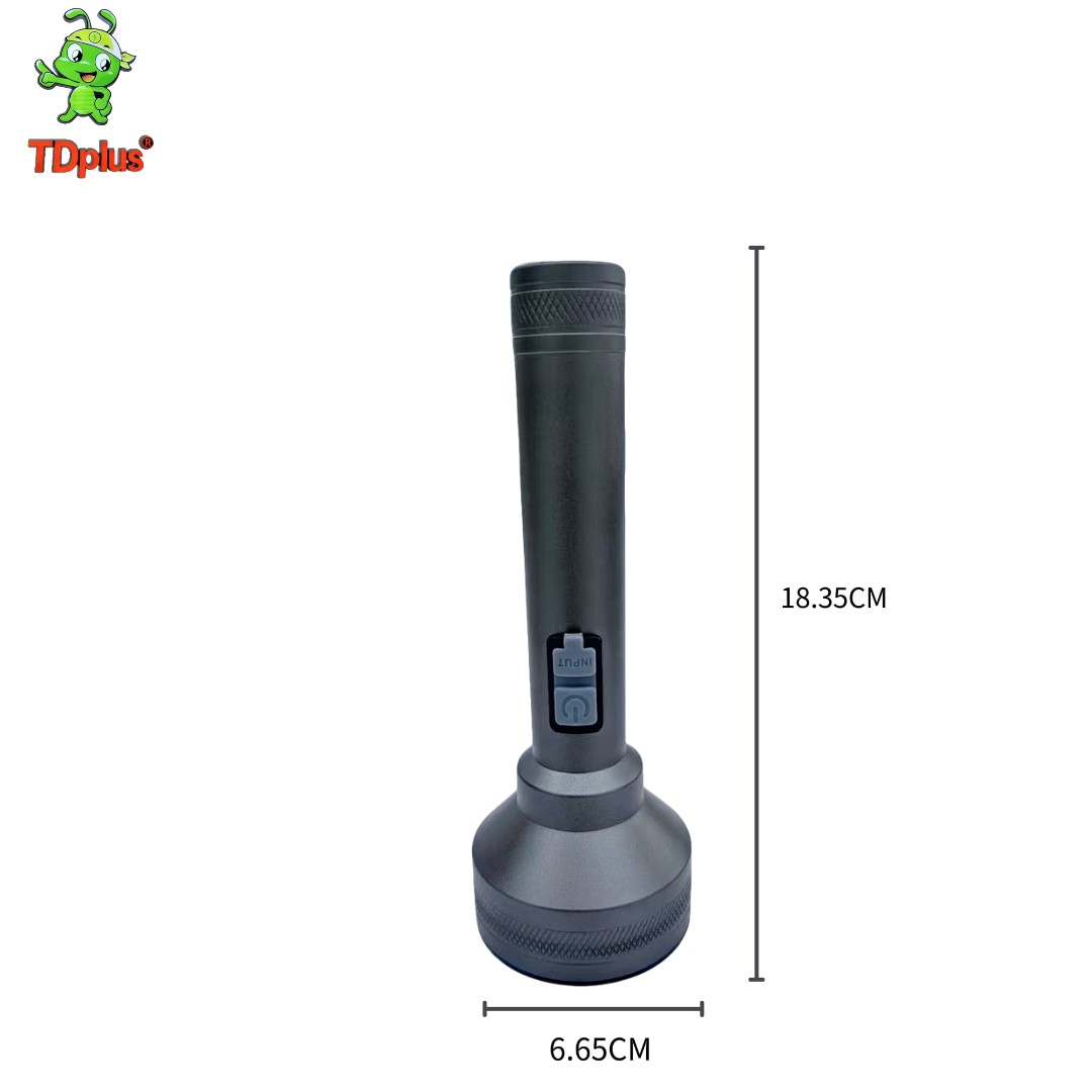 New aluminum alloy upgraded flashlight, large-capacity lithium battery, ultra-long battery life, charging, outdoor home strong light ultra-bright long-range searchlight, aluminum alloy large-head flashlight, ultra-bright and ultra-long band electrician miner's lamp, outdoor Application Scenario