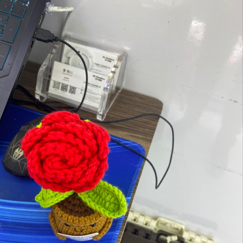 毛线花摆件03