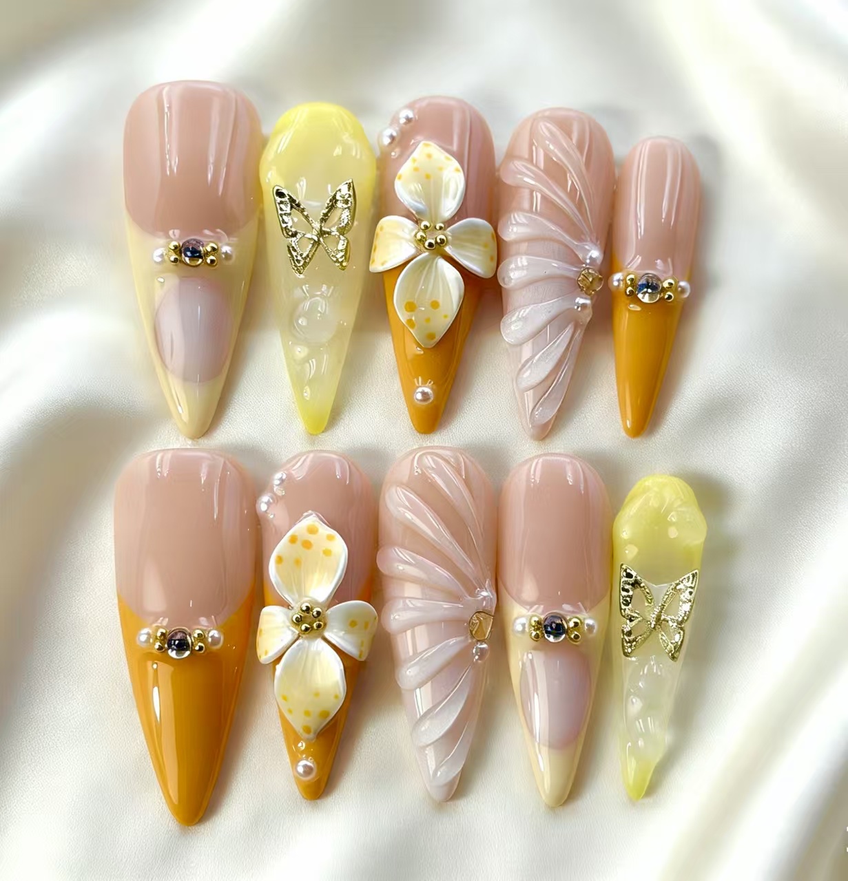 Christmas pure handmade wearable nail stickers, nail decoration, fashionable nail stickers, nail patches, holiday nail supplies