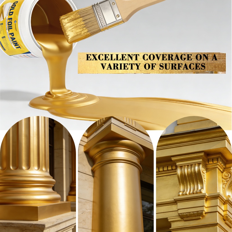 金铂漆Gold platinum paint, a non-toxic glossy acrylic coating, 细节图