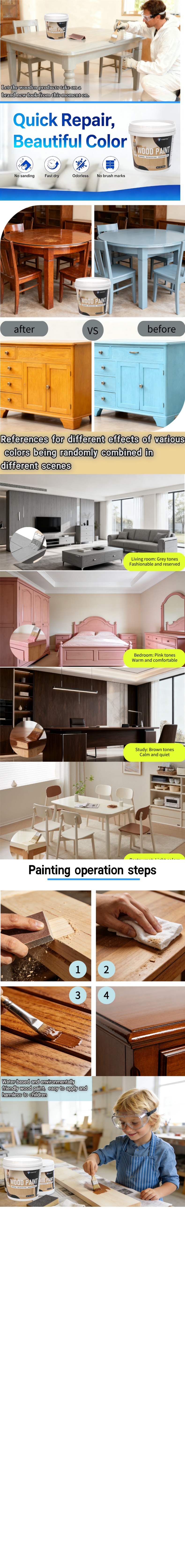 木器漆Water-based wood surface refurbishment lacquer, suitable detail image 2