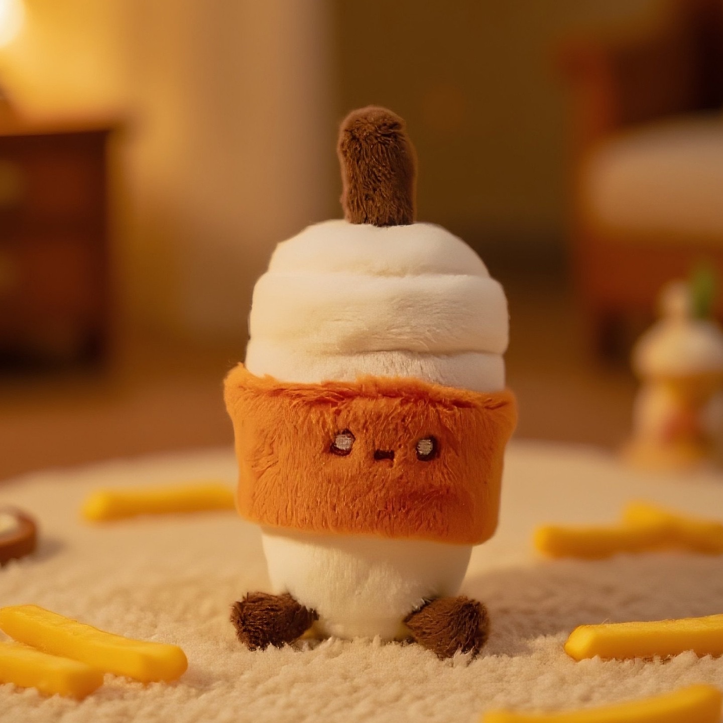 KUKI plush pen for stress relief, kneading bread, hot dog-shaped pen, gift pendant, student gel pen detail image 2