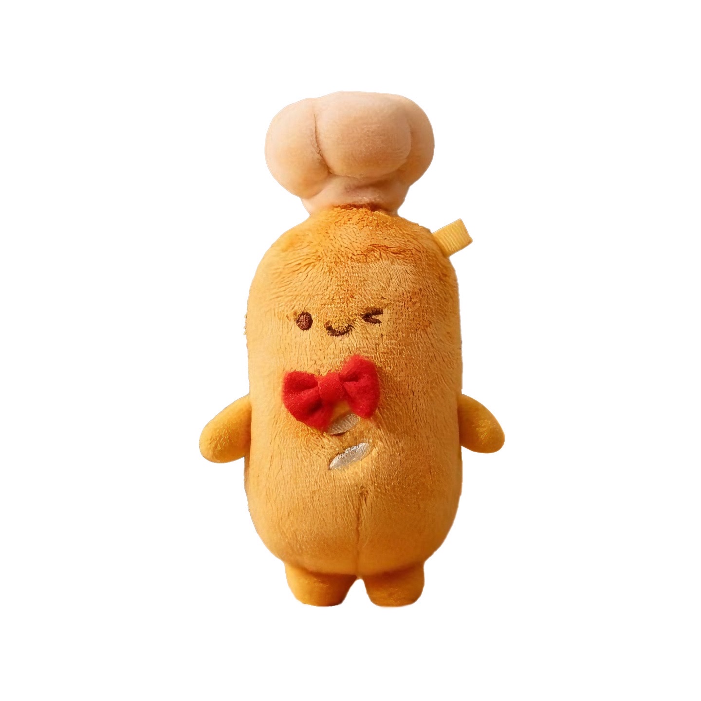 KUKI plush pen for stress relief, kneading bread, hot dog-shaped pen, gift pendant, student gel pen Item Picture