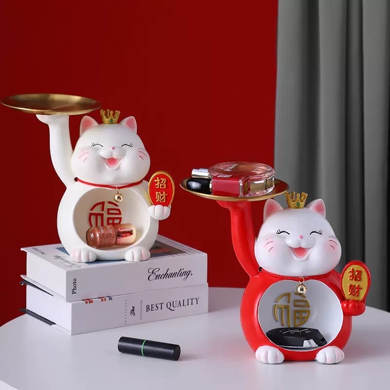 招财猫摆件潮玩盲盒微景观手办家居装饰创意摆设礼品