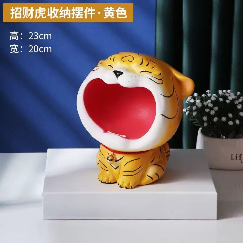 招财虎潮玩盲盒微景观手办家居装饰创意摆设礼物