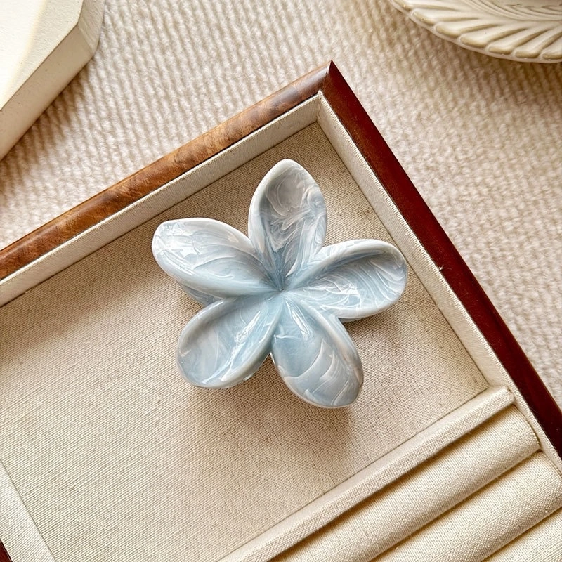 High-end marble, flow, frosted egg flower, back of the head, updo, shark, new hair clip wholesale, hair clip, claw clip detail image 5
