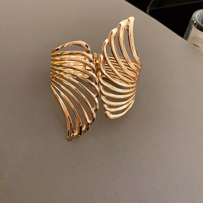 冷淡风简约金属格纹手镯欧美跨境新款手环小众时尚高级感手饰批发手镯