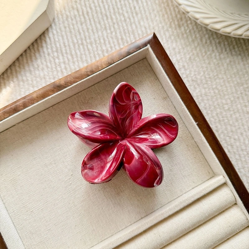 High-end marble, flow, frosted egg flower, back of the head, updo, shark, new hair clip wholesale, hair clip, claw clip detail image 7