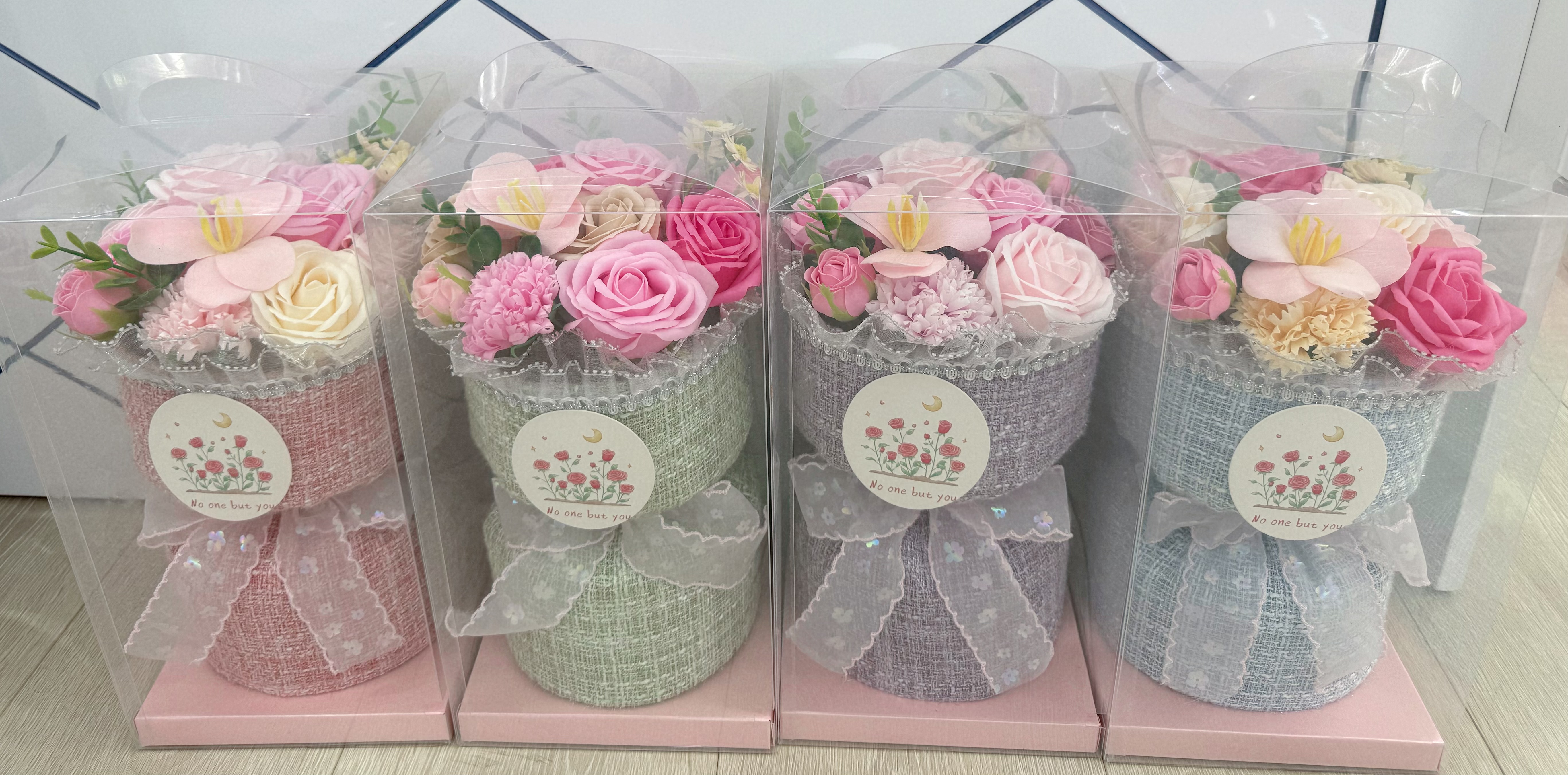 香皂花礼品花束/工厂店/香奶奶风/设计卡片