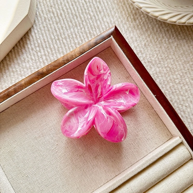 High-end marble, flow, frosted egg flower, back of the head, updo, shark, new hair clip wholesale, hair clip, claw clip detail image 11
