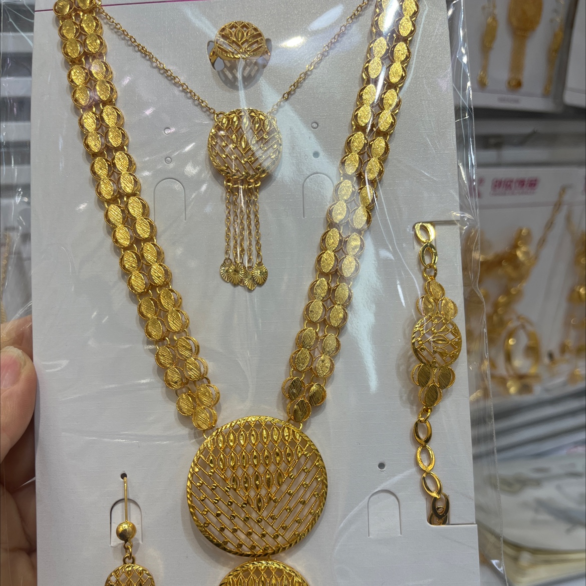 艾丽丝饰品锆石套链莫桑石戒指珍珠戒指泰国饰品时尚百搭女款首饰品