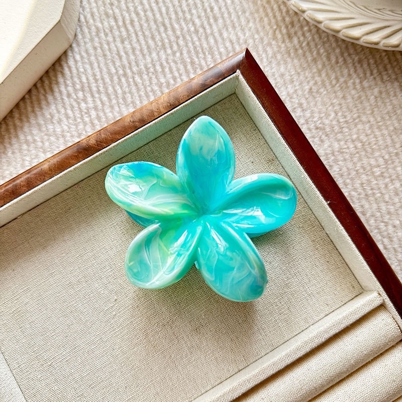 High-end marble, flow, frosted egg flower, back of the head, updo, shark, new hair clip wholesale, hair clip, claw clip details Picture
