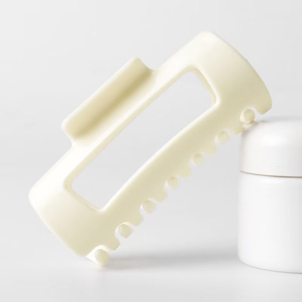 Cross-border soft silicone shark clip, soft rubber protection for the back of the head, anti-drop, high-end hairpin, durable clip, soft silicone gripper detail image 7
