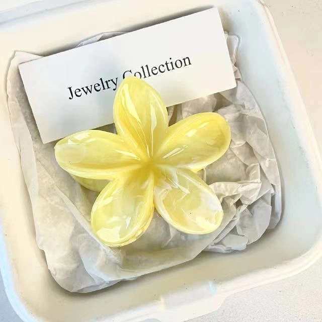 High-end marble, flow, frosted egg flower, back of the head, updo, shark, new hair clip wholesale, hair clip, claw clip detail image 2
