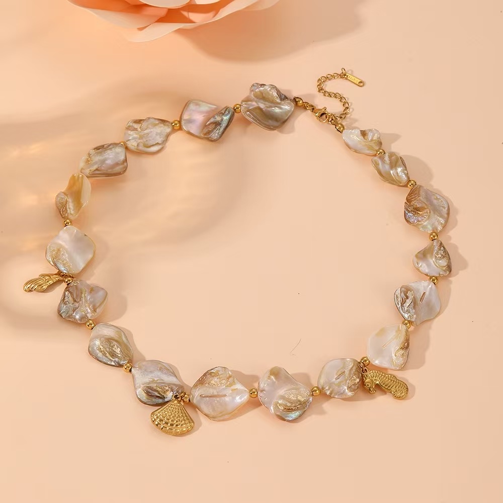 沙滩贝壳饰品民族风锁骨链时尚饰品百搭个性项链女简约潮流配饰锁骨链详情图4