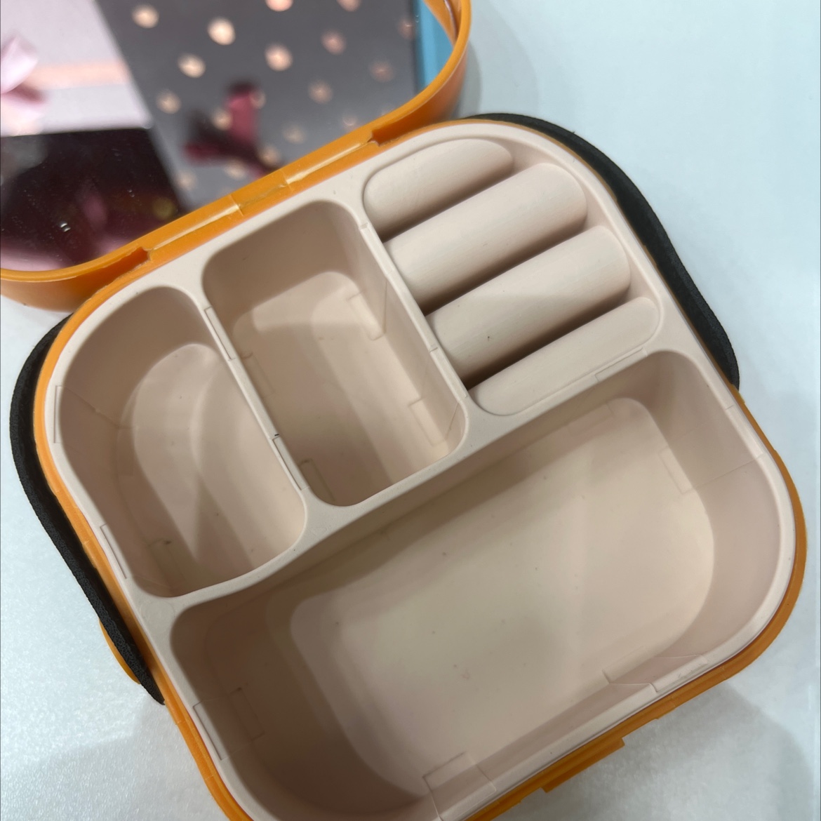 便携首饰盒#首饰盒项链盒#饰品盒#欧美收纳珠宝盒详情图4